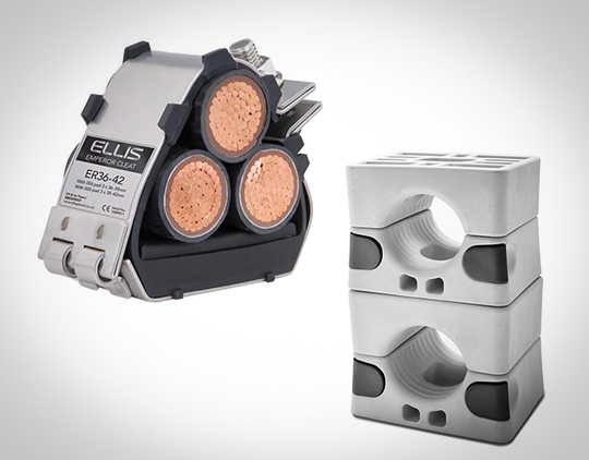 Short-circuit proof cable clamps
